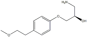 (2R)-1-[4-(2-Methoxyethyl)phenoxy]-3-amino-2-propanol Struktur