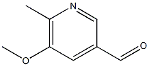 5-Methoxy-6-methylpyridine-3-carbaldehyde Struktur