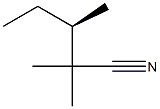 [R,(+)]-2,2,3-Trimethylvaleronitrile Structure