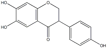 4',6,7-Trihydroxyisoflavanone Structure