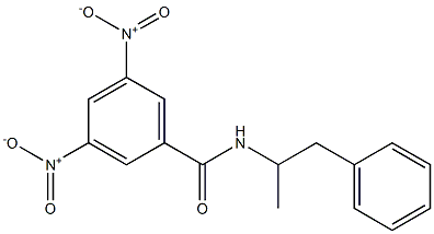 N-(1-Benzylethyl)-3,5-dinitrobenzamide Struktur