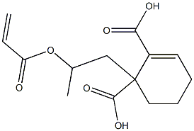 2-シクロヘキセン-1,2-ジカルボン酸水素1-[2-(アクリロイルオキシ)プロピル] 化学構造式