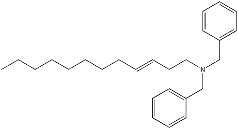 (3-Dodecenyl)dibenzylamine Struktur