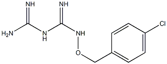 1-(4-クロロベンジルオキシ)ビグアニド 化学構造式