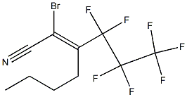 3-(Heptafluoropropyl)-2-bromo-2-heptenenitrile 结构式