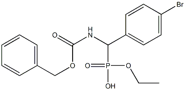 (Benzyloxycarbonylamino)(4-bromophenyl)methylphosphonic acid ethyl ester Structure