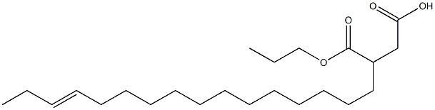 3-(13-ヘキサデセニル)こはく酸1-水素4-プロピル 化学構造式