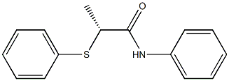 [R,(+)]-2-(Phenylthio)-N-phenylpropionamide,,结构式