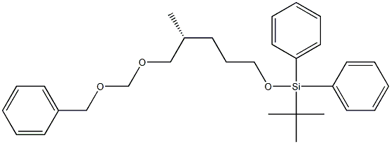 (2R)-1-(Benzyloxymethoxy)-2-methyl-5-(tert-butyldiphenylsiloxy)pentane Structure