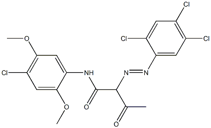  2-[(2,4,5-Trichlorophenyl)azo]-N-(4-chloro-2,5-dimethoxyphenyl)-3-oxobutanamide