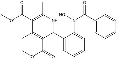 1,2-Dihydro-4,6-dimethyl-2-[2-[benzoyl(hydroxy)amino]phenyl]pyridine-3,5-dicarboxylic acid dimethyl ester