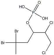 Phosphoric acid hydrogen (2,2-dibromopropyl)(2,3-dichloropropyl) ester 结构式