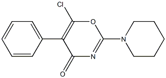 2-Piperidino-5-phenyl-6-chloro-4H-1,3-oxazin-4-one