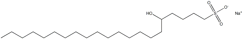 5-Hydroxyhenicosane-1-sulfonic acid sodium salt Structure
