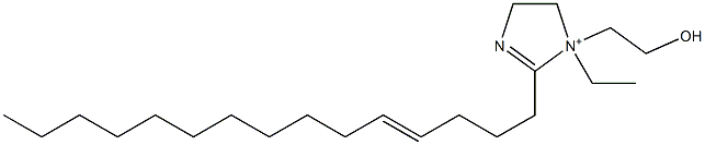 1-Ethyl-1-(2-hydroxyethyl)-2-(4-pentadecenyl)-2-imidazoline-1-ium,,结构式