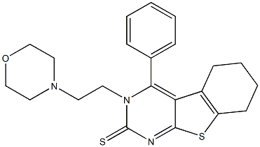 3-(2-Morpholinoethyl)-5,6,7,8-tetrahydro-4-phenyl[1]benzothieno[2,3-d]pyrimidine-2(3H)-thione
