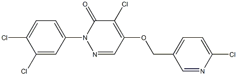 4-Chloro-2-(3,4-dichlorophenyl)-5-[(6-chloropyridin-3-yl)methoxy]pyridazin-3(2H)-one