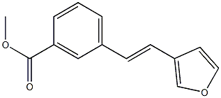 3-(3-(Methoxycarbonyl)styryl)furan Struktur