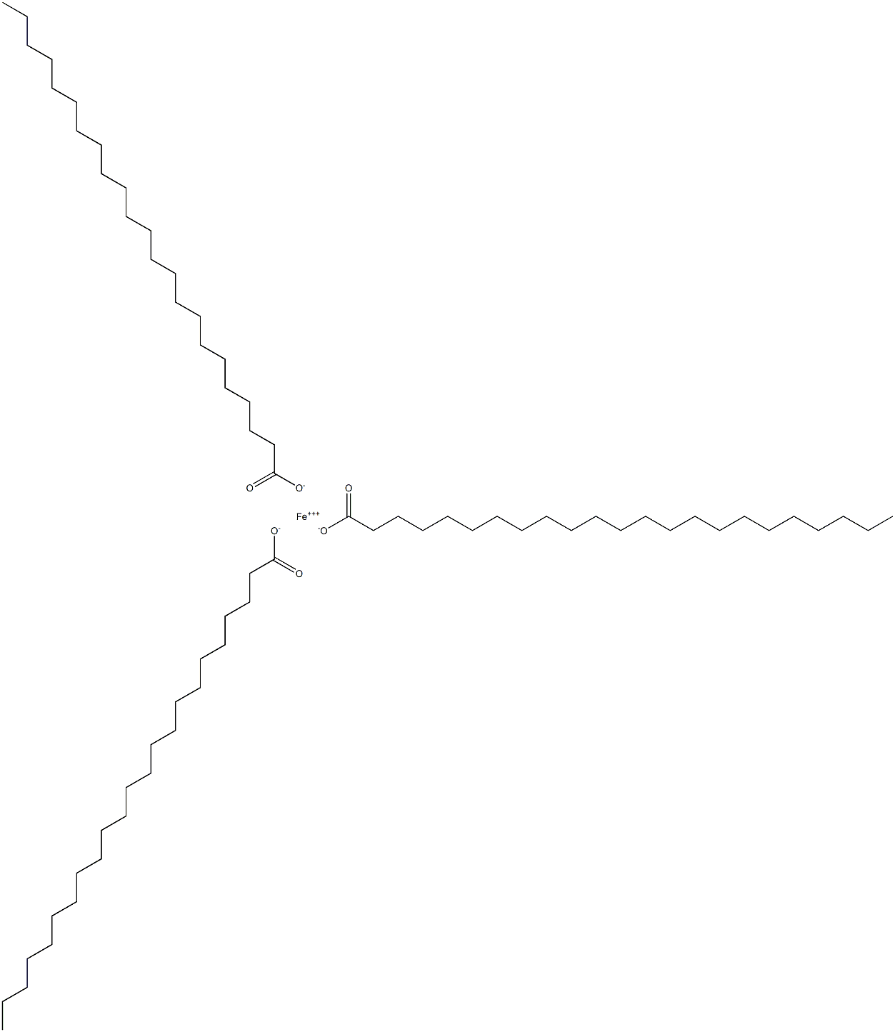 Tritricosanoic acid iron(III) salt Structure