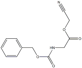 N-Benzyloxycarbonylglycine cyanomethyl ester Structure