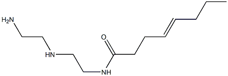 N-[2-[(2-Aminoethyl)amino]ethyl]-4-octenamide,,结构式