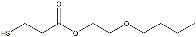 3-Mercaptopropionic acid 2-butoxyethyl ester Structure