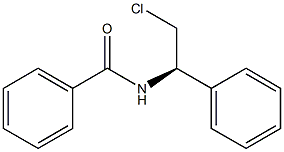 (+)-N-[(R)-α-(クロロメチル)ベンジル]ベンズアミド 化学構造式