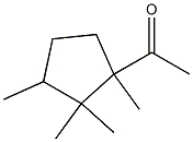 (+)-1-Acetyl-1,2,2,3-tetramethylcyclopentane 结构式