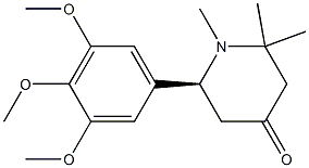 (6S)-1,2,2-Trimethyl-6-(3,4,5-trimethoxyphenyl)-4-piperidone