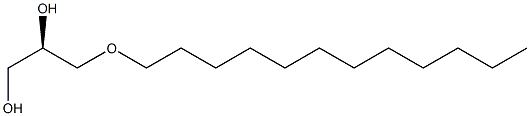 (R)-1-Dodecyloxypropane-2,3-diol Struktur