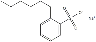 2-Hexylbenzenesulfonic acid sodium salt Struktur