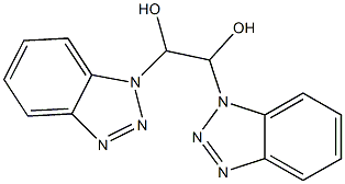 1,2-Bis(1H-benzotriazol-1-yl)ethane-1,2-diol,,结构式