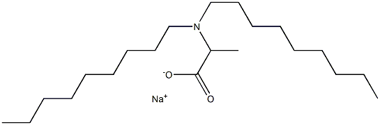 2-(Dinonylamino)propanoic acid sodium salt