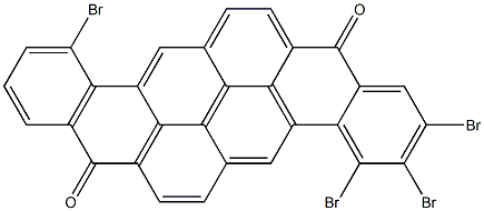 2,3,4,12-Tetrabromo-8,16-pyranthrenedione Struktur