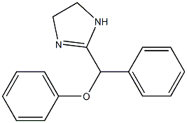 2-[(フェノキシ)-(フェニル)メチル]-2-イミダゾリン 化学構造式