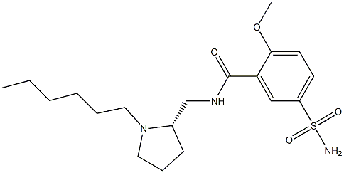 N-[[(2S)-1-Hexyl-2-pyrrolidinyl]methyl]-2-methoxy-5-sulfamoylbenzamide