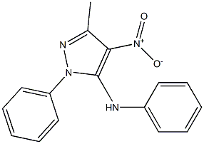1-Phenyl-3-methyl-4-nitro-5-(phenylamino)-1H-pyrazole Structure