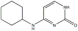 4-(N-Cyclohexylamino)pyrimidin-2(1H)-one,,结构式