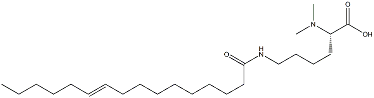 N6-(10-Hexadecenoyl)-N2,N2-dimethyllysine Struktur