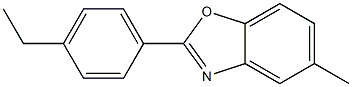 5-Methyl-2-[4-ethylphenyl]benzoxazole Structure