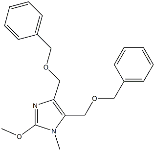 1-メチル-2-メトキシ-4,5-ビス(ベンジルオキシメチル)-1H-イミダゾール 化学構造式