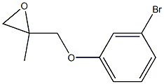 3-Bromophenyl 2-methylglycidyl ether,,结构式