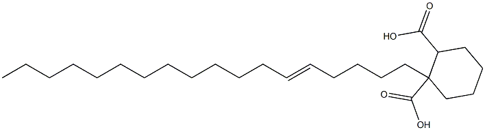 Cyclohexane-1,2-dicarboxylic acid hydrogen 1-(5-octadecenyl) ester Struktur