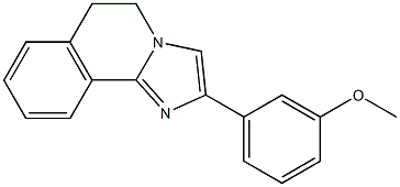 5,6-Dihydro-2-(3-methoxyphenyl)imidazo[2,1-a]isoquinoline Struktur