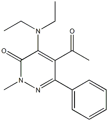 2-Methyl-4-diethylamino-5-acetyl-6-phenylpyridazin-3(2H)-one