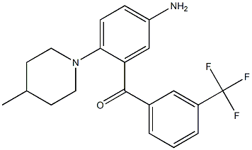 5-Amino-3'-(trifluoromethyl)-2-(4-methyl-1-piperidinyl)benzophenone