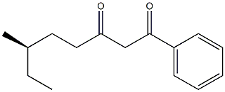 [R,(-)]-6-Methyl-1-phenyl-1,3-octanedione Struktur