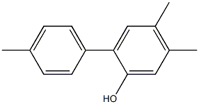 4,5-ジメチル-2-(4-メチルフェニル)フェノール 化学構造式