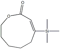 (E)-4-Trimethylsilyl-1-oxacyclonona-3-en-2-one 结构式