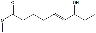 (E)-8-Methyl-7-hydroxy-5-nonenoic acid methyl ester,,结构式